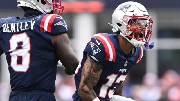 Jones (13) has been catapulted to the elder statesmen of the Patriots' defense due to some injuries